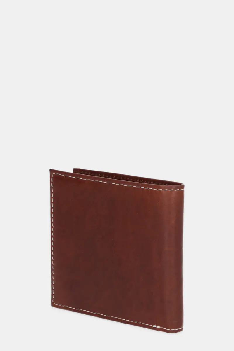 portafoglio in pelle uomo colore marrone MLG0074 miniatura 2