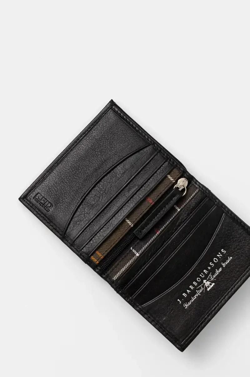 portafoglio in pelle uomo colore nero miniatura 3