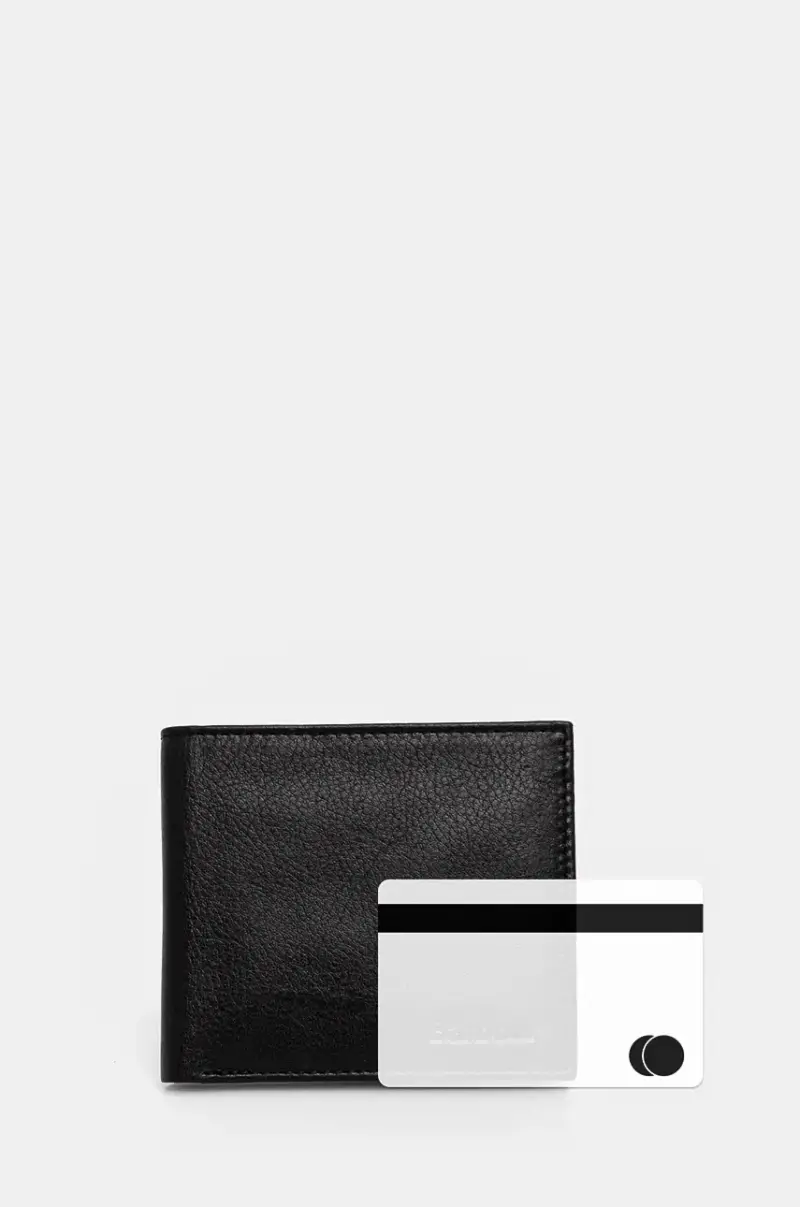 portafoglio in pelle uomo colore nero miniatura 5