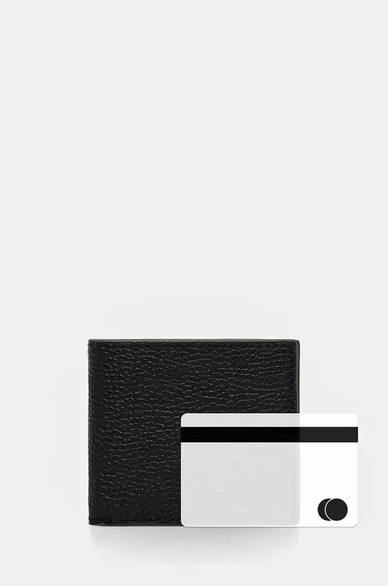 portafoglio in pelle uomo colore nero MLG0021 miniatura 5