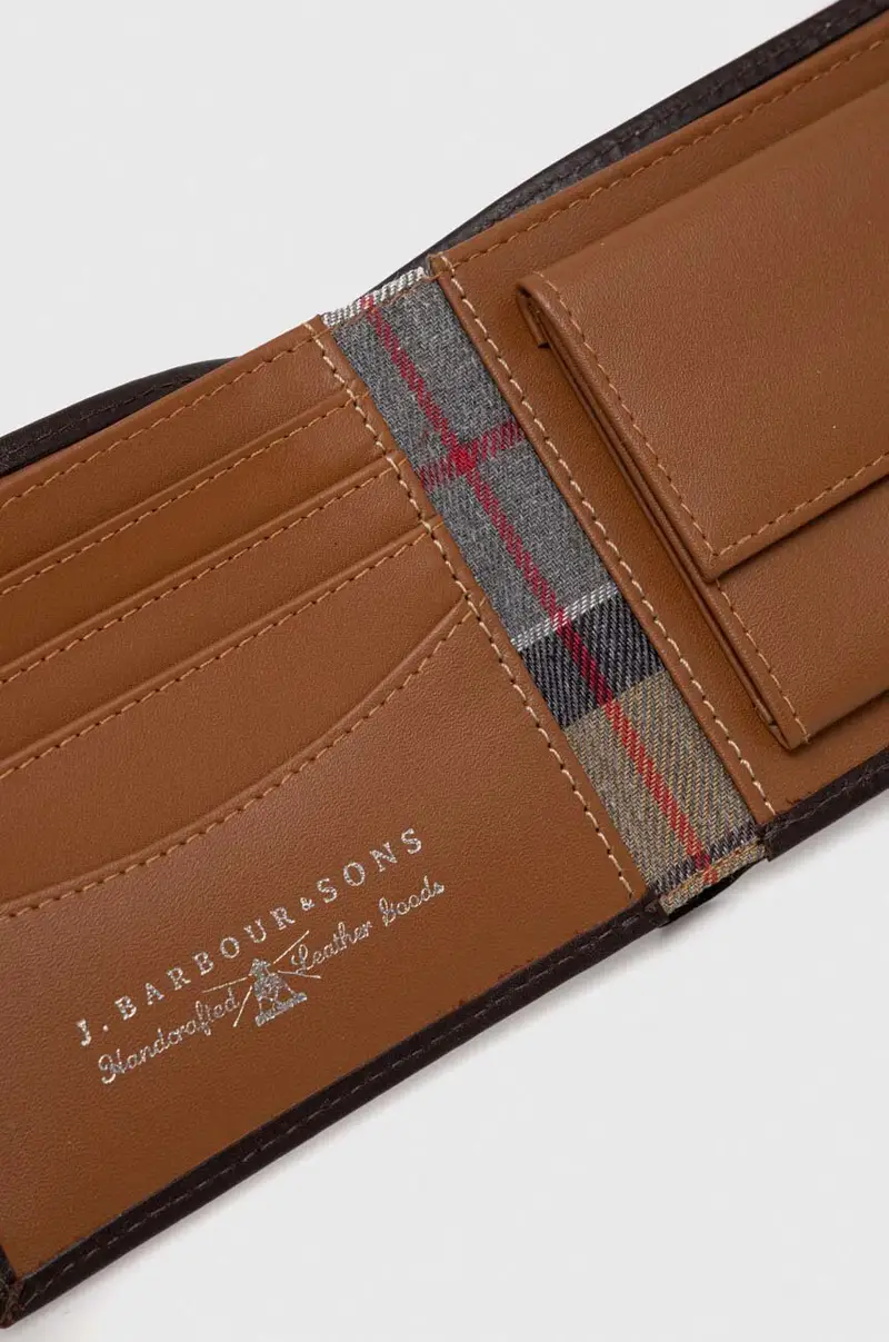 portafoglio in pelle uomo Marrone miniatura 4