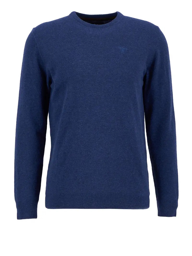 pullover barbour essential crew da uomo - blu