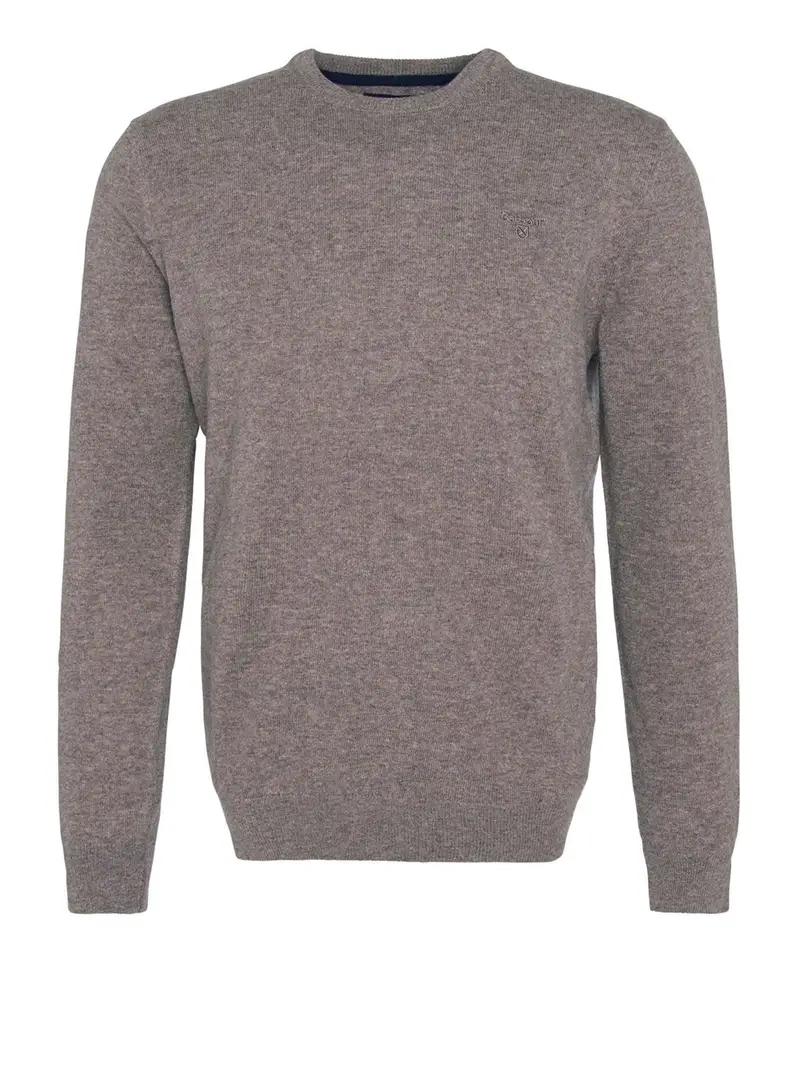 pullover barbour essential crew da uomo - marrone