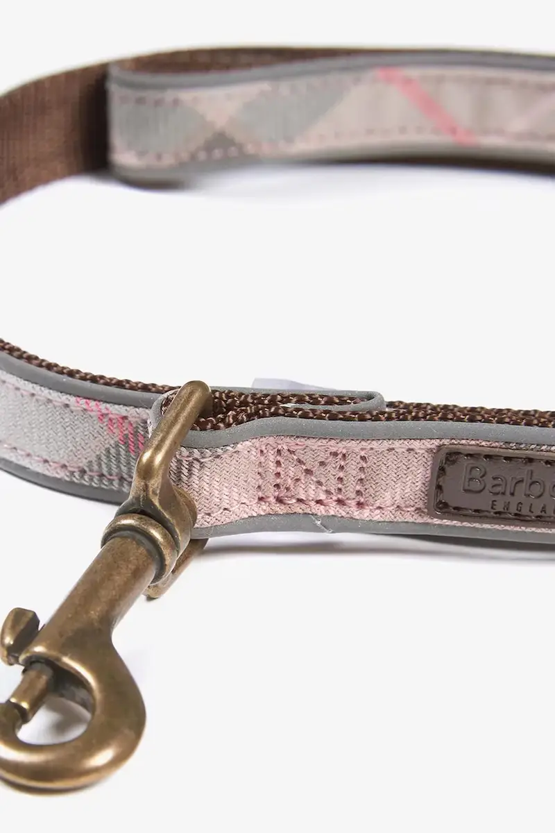 quinzaglio Reflective Tartan Dog 100 cm colore rosa miniatura 5