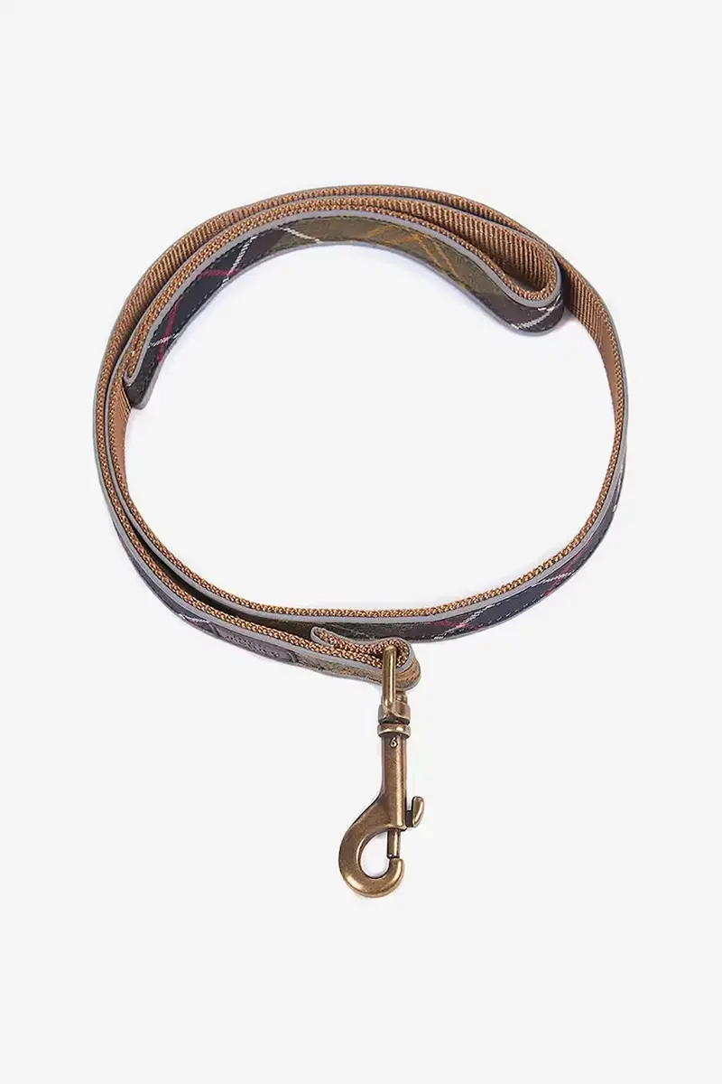 quinzaglio Reflective Tartan Dog 100 cm colore verde miniatura 2