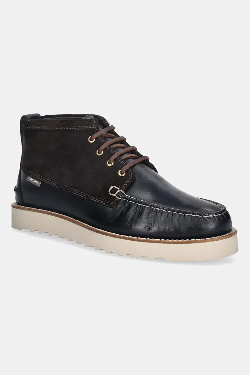 scarpe in pelle Hadston Chukka Boot uomo colore marrone MFO0822NY94