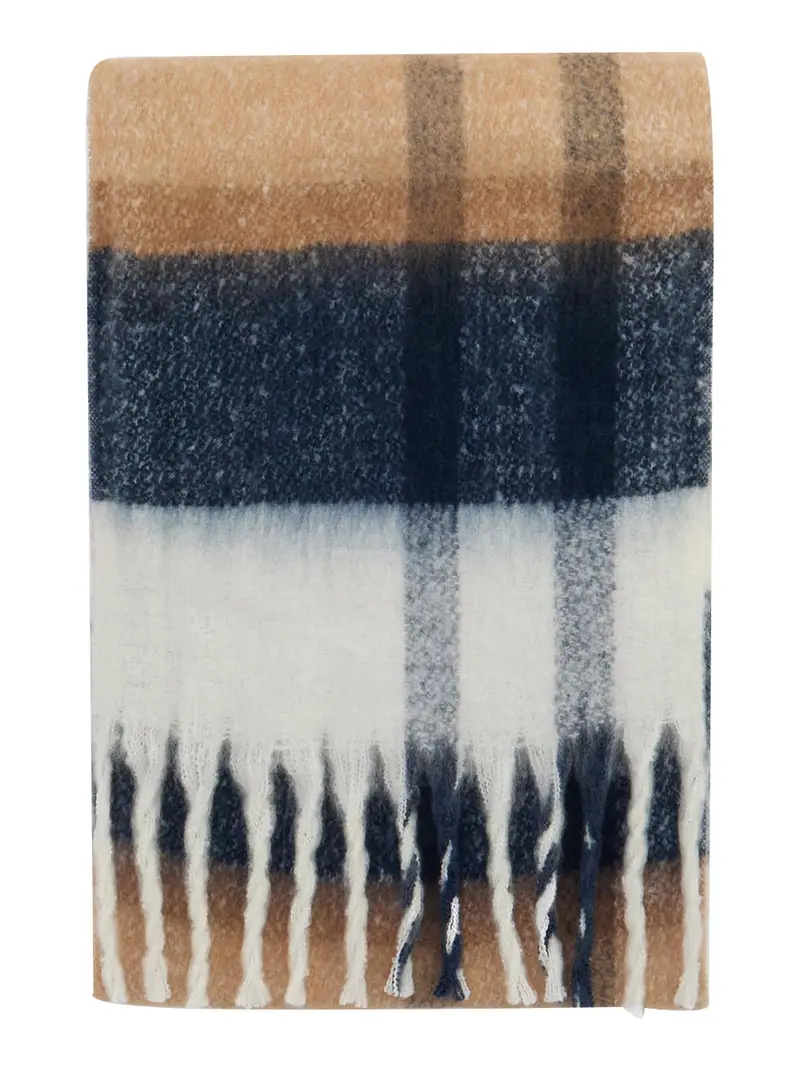 sciarpa barbour isla tartan boucle da donna - beige