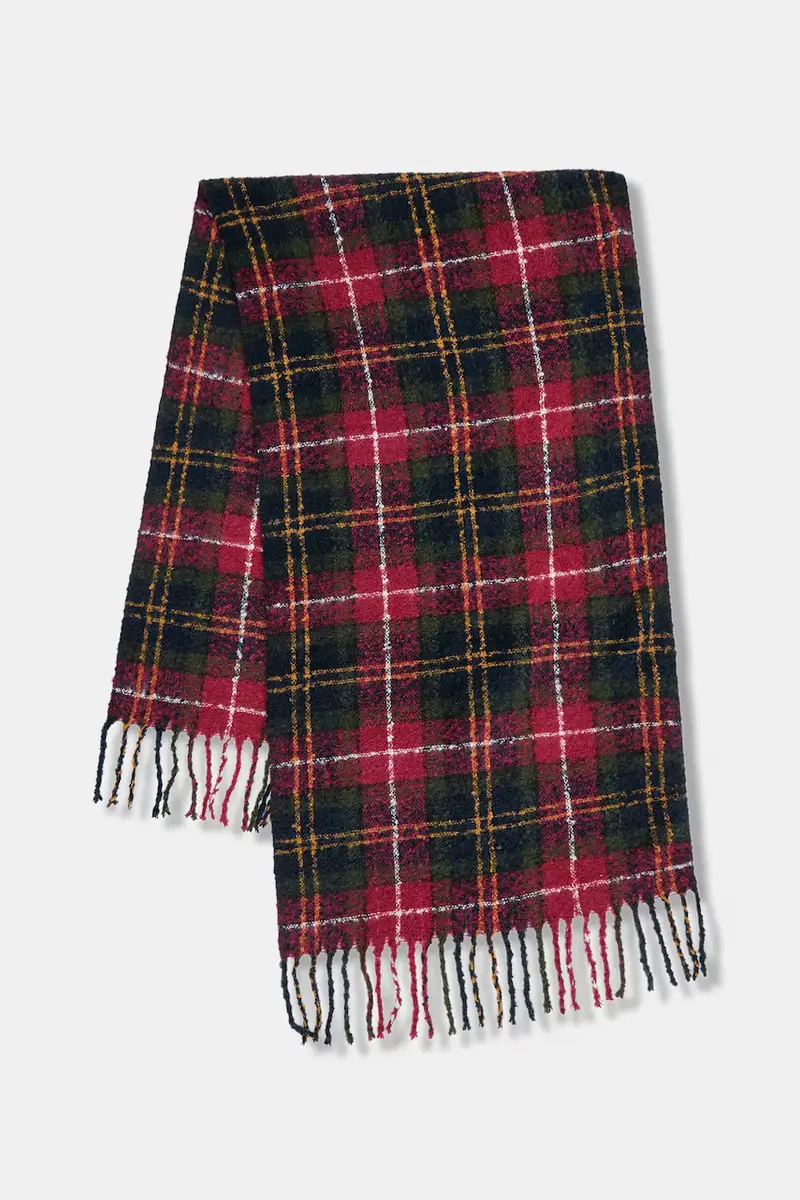 sciarpa e capello colore beige LGS0077 Blu navy miniatura 3