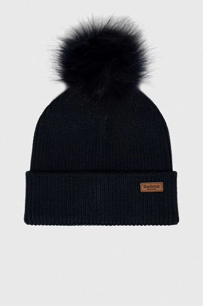 sciarpa e capello colore blu navy LGS0054 miniatura 2