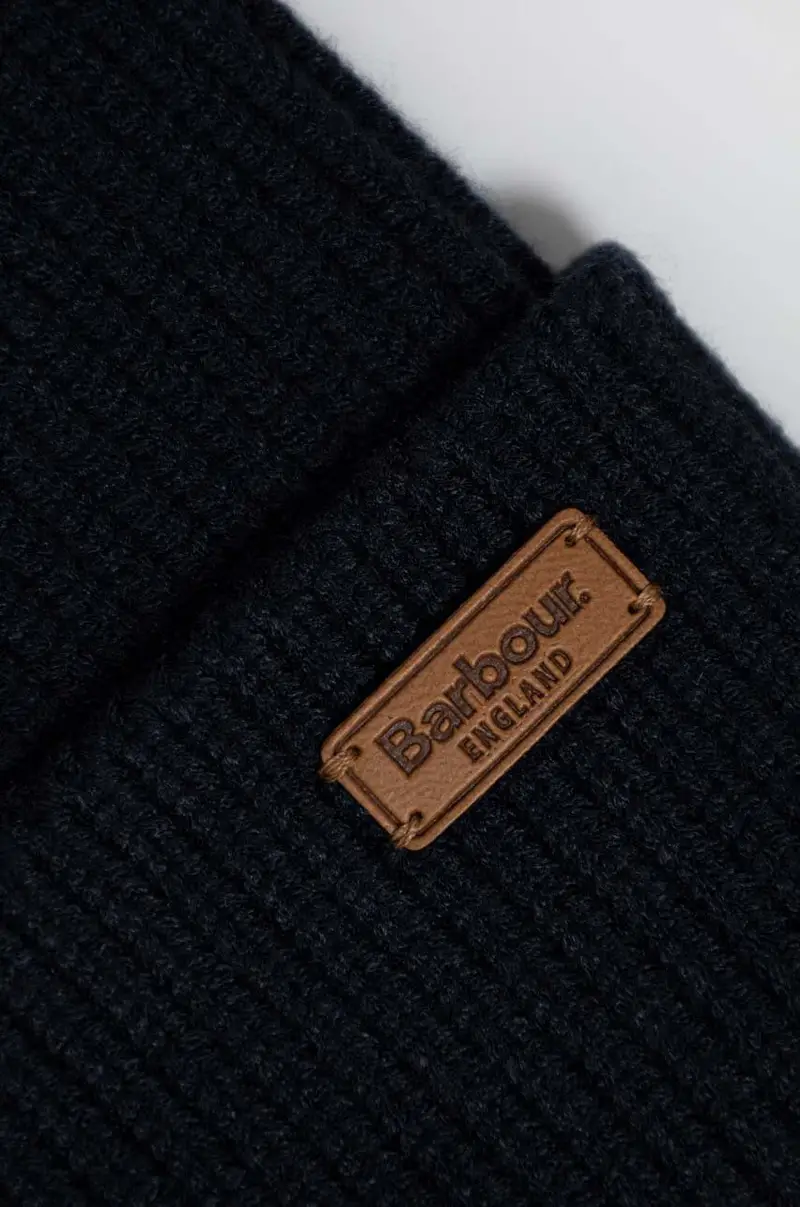 sciarpa e capello colore blu navy LGS0054 miniatura 5