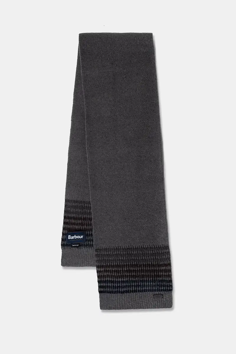 sciarpa e capello colore blu navy MGS0089 Grigio