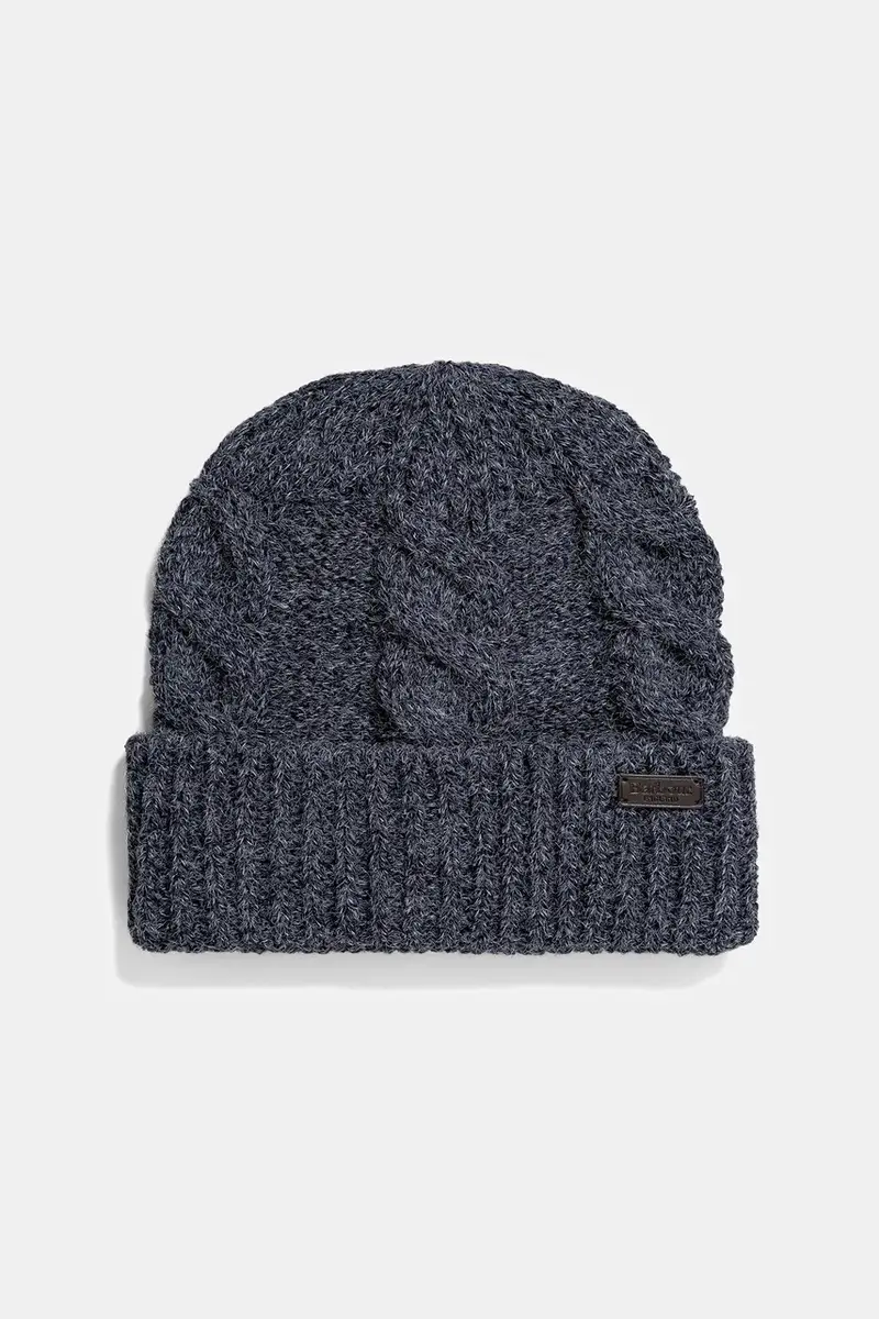 sciarpa e capello colore blu navy MGS0096 miniatura 2