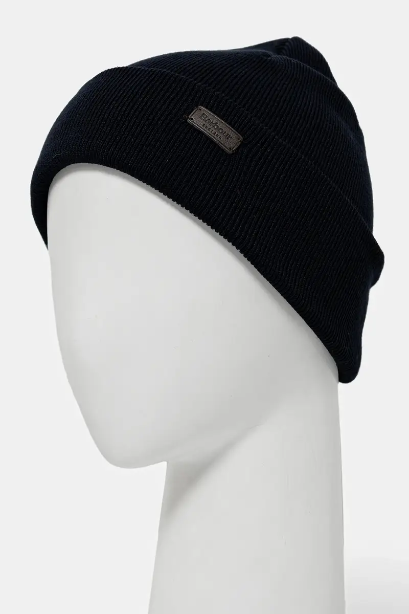 sciarpa e capello colore verde Blu navy miniatura 3