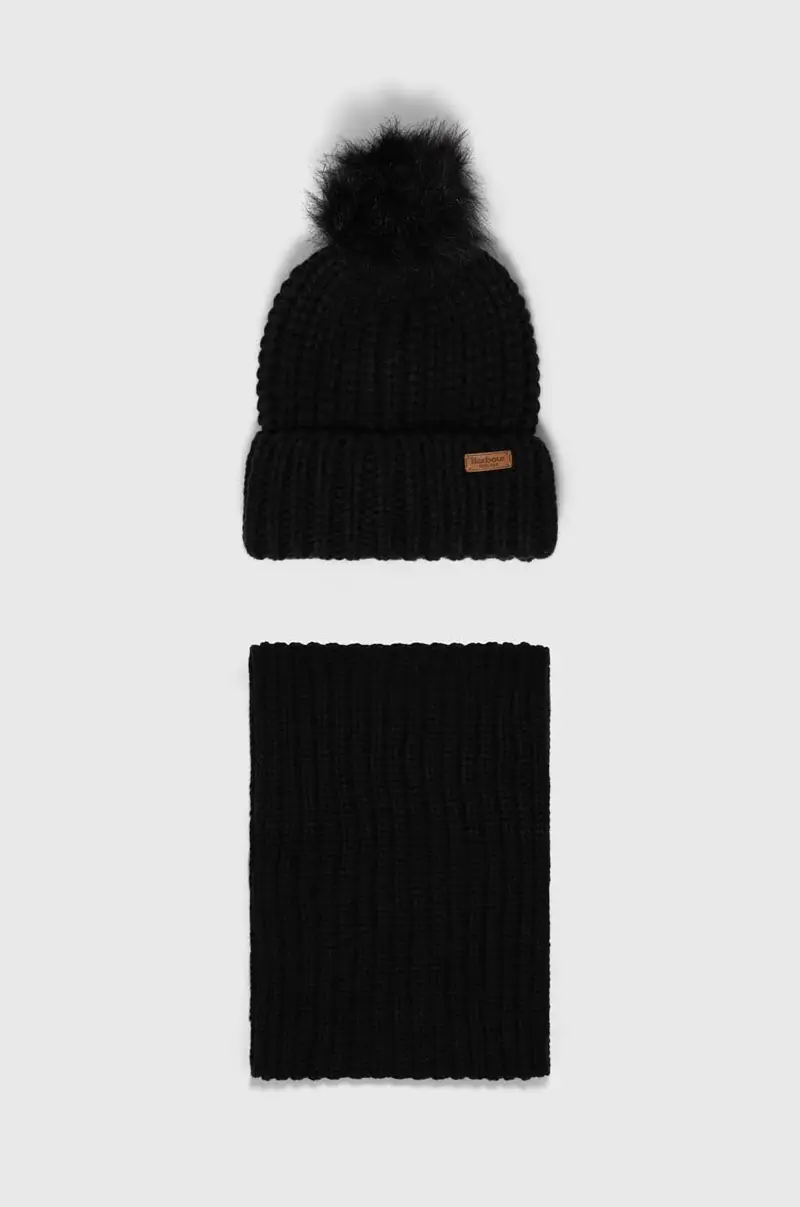 sciarpa e capello Nero