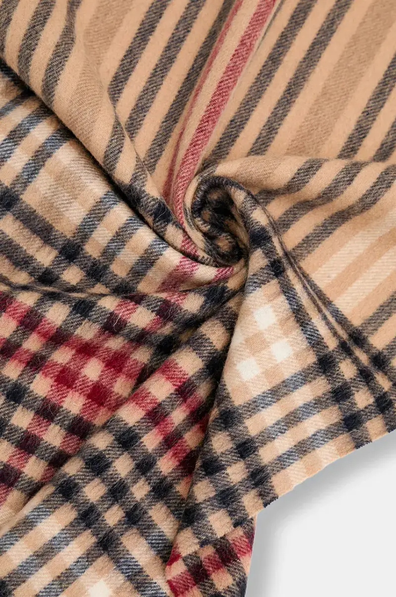 sciarpa in lana colore marrone LSC0482 miniatura 3