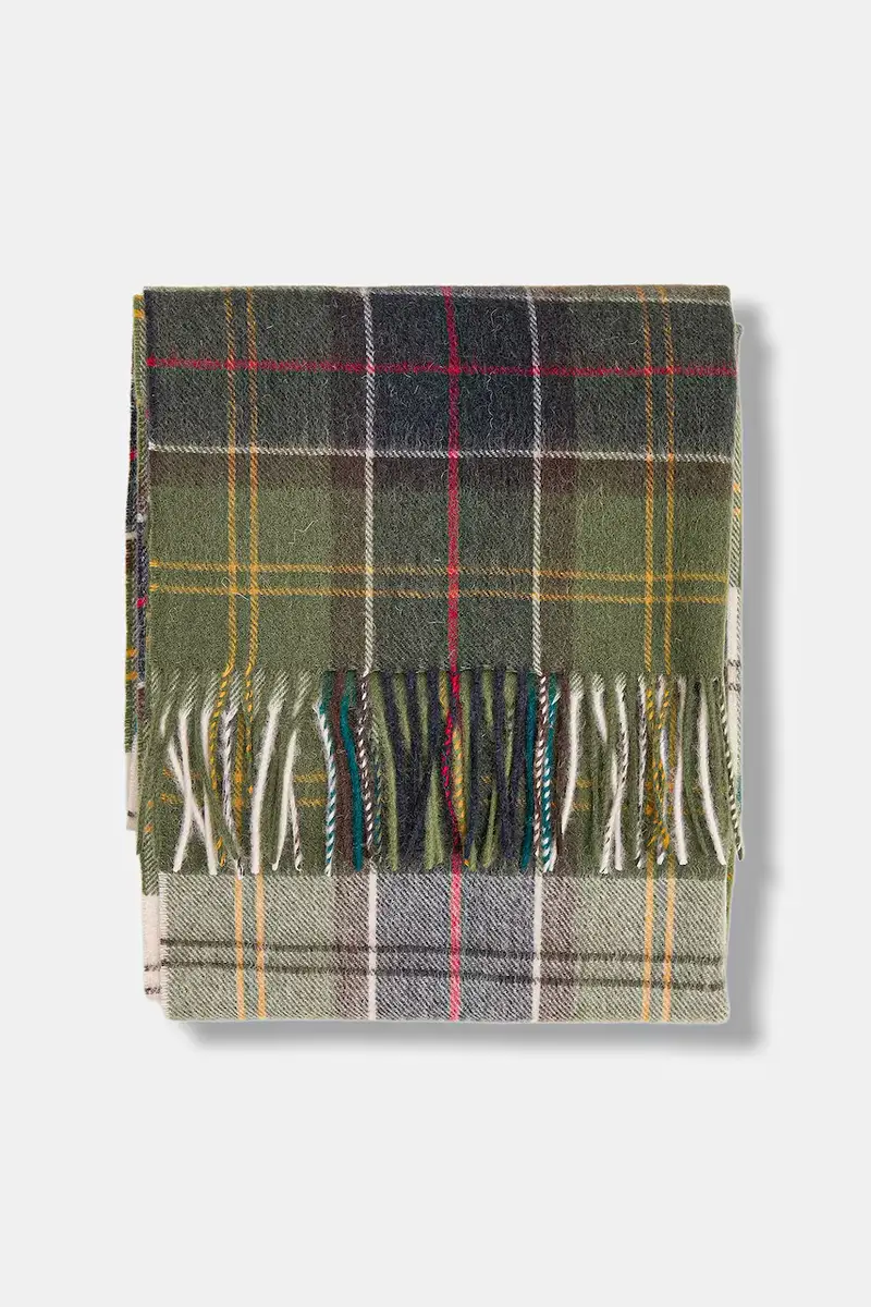 sciarpa in lana donna colore verde LSC0477 miniatura 2