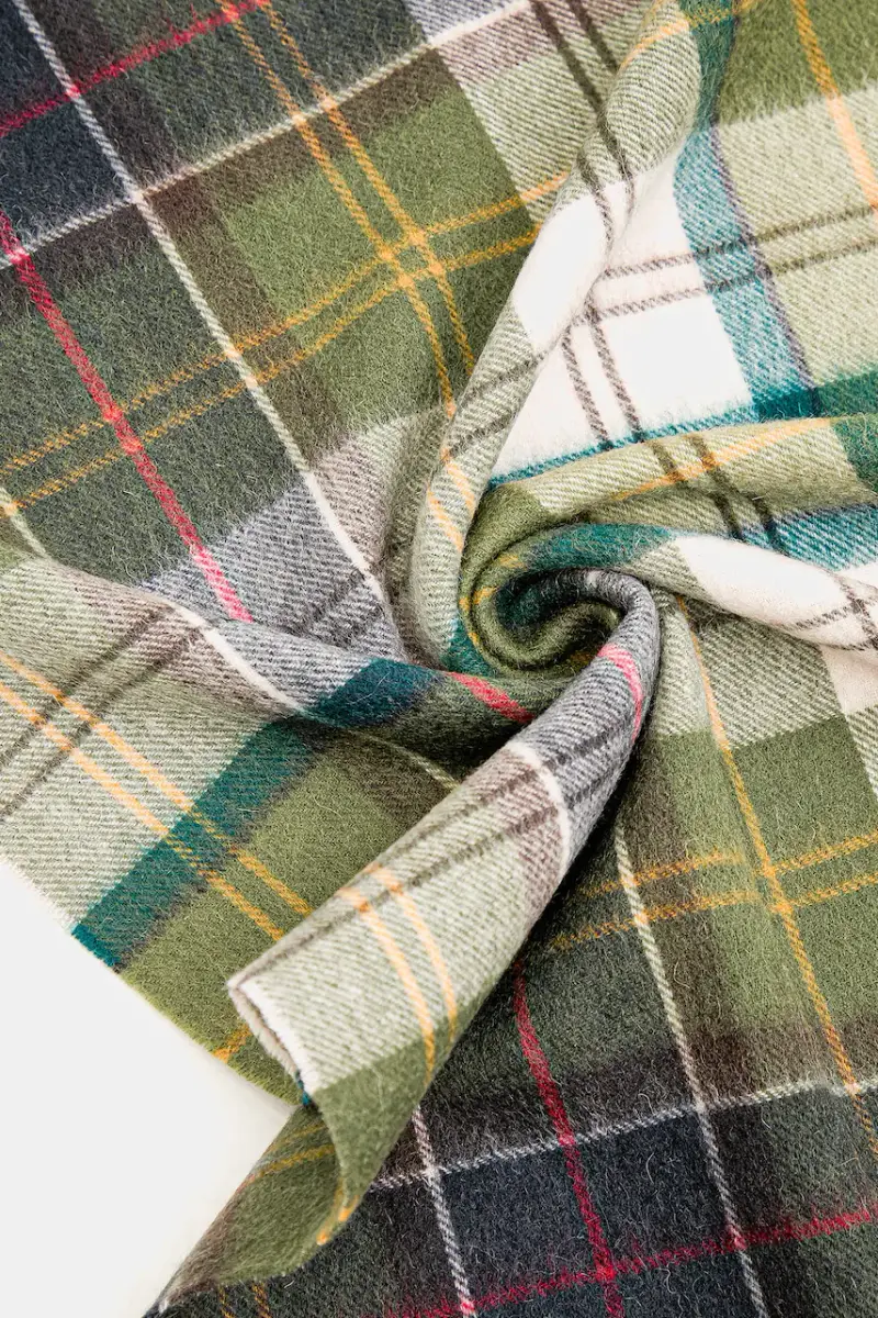 sciarpa in lana donna colore verde LSC0477 miniatura 3