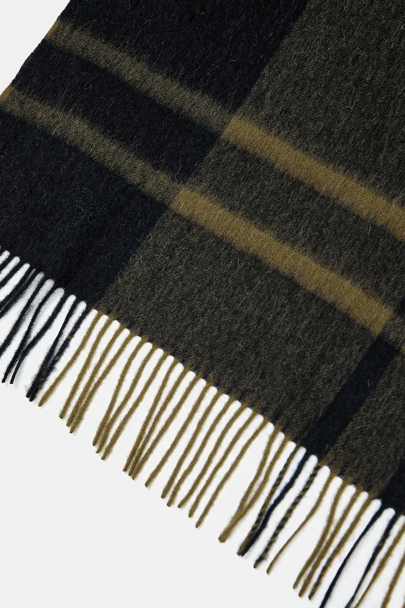 sciarpa in lana donna colore verde LSC0483 miniatura 3