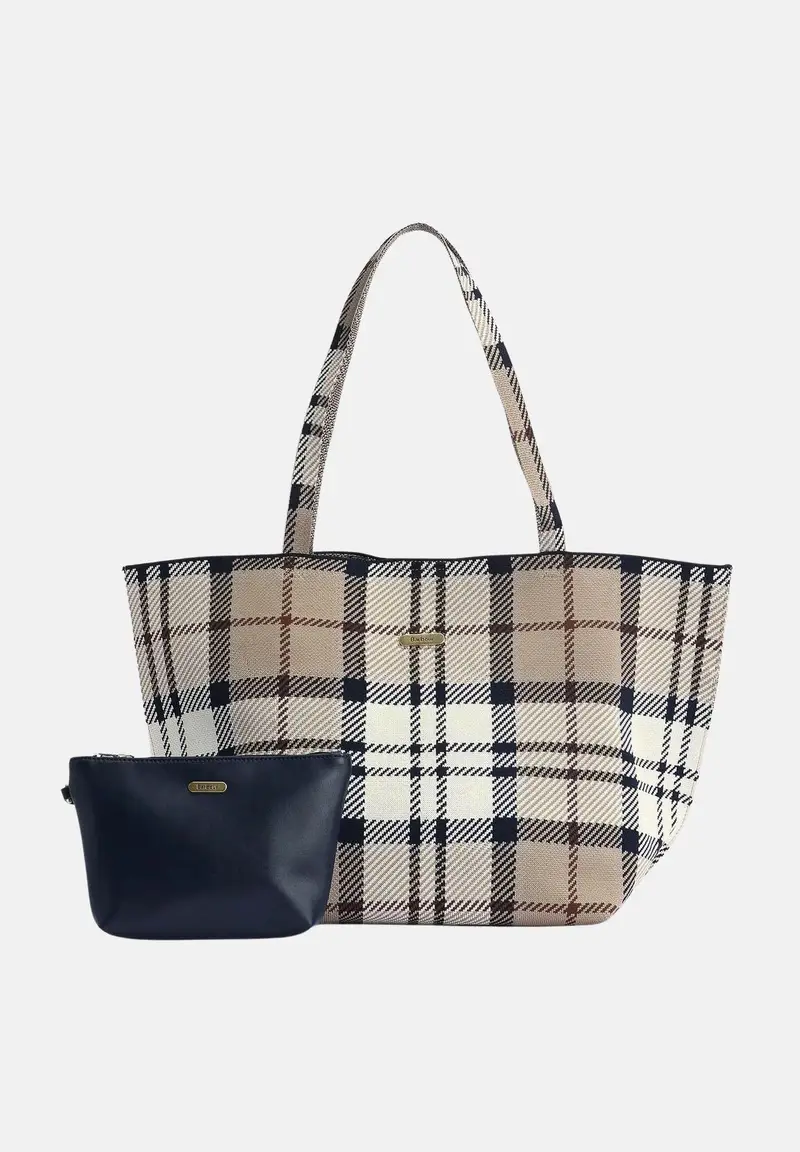 Shopper Layla tartan da donna
