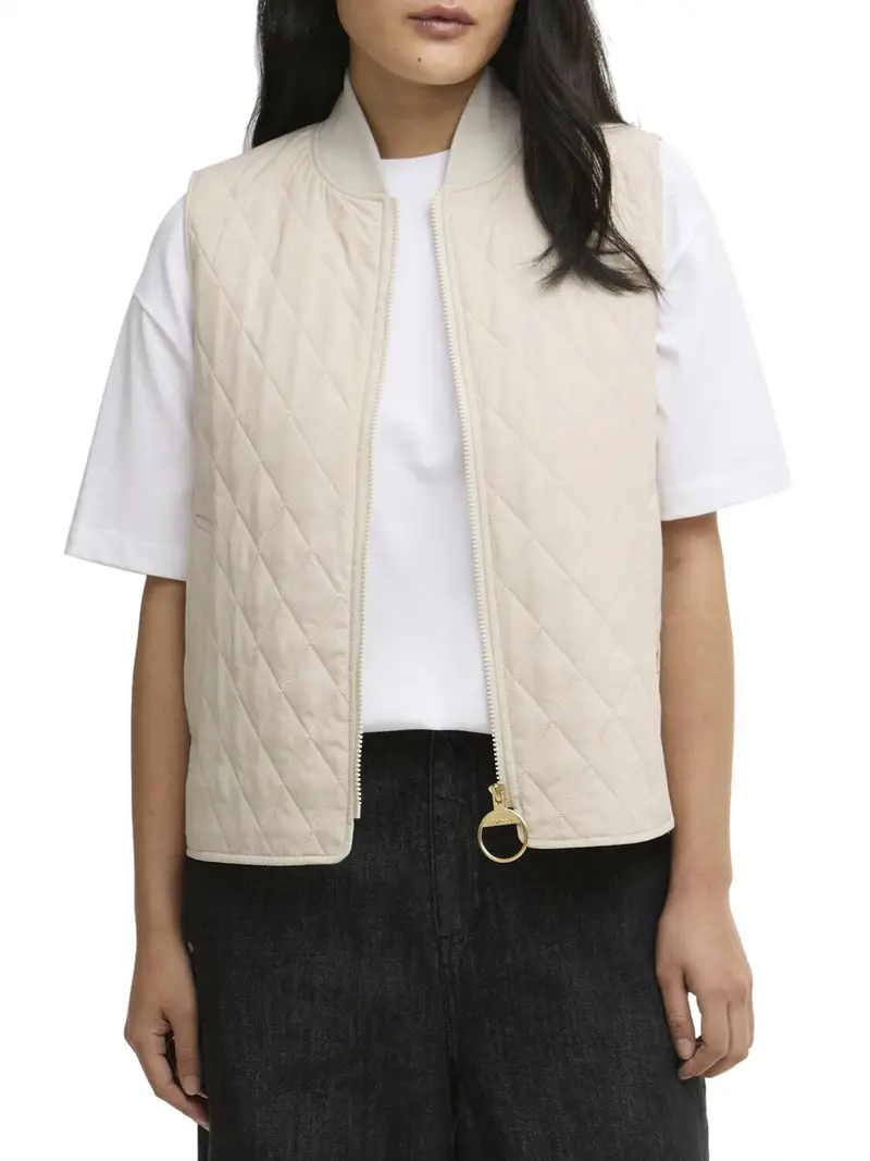 smanicato barbour roeburn da donna - avorio