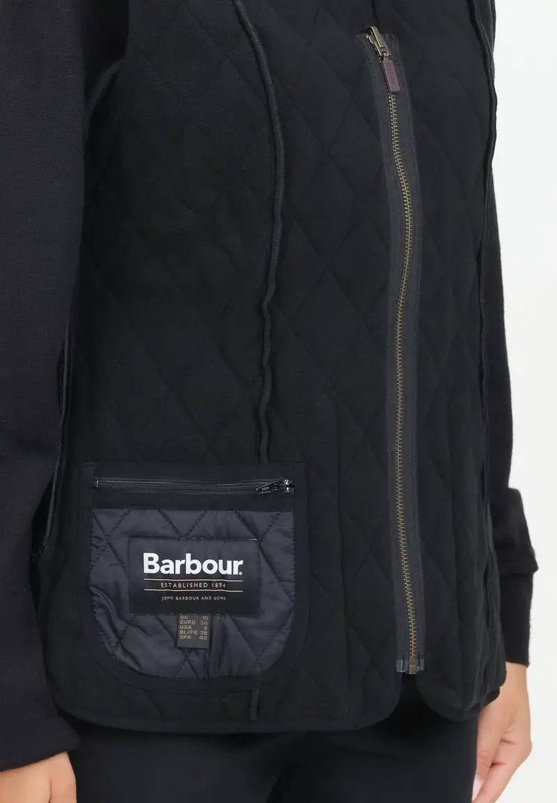 BARBOUR Smanicato / fodera in pile Betty nero da donna miniatura 2
