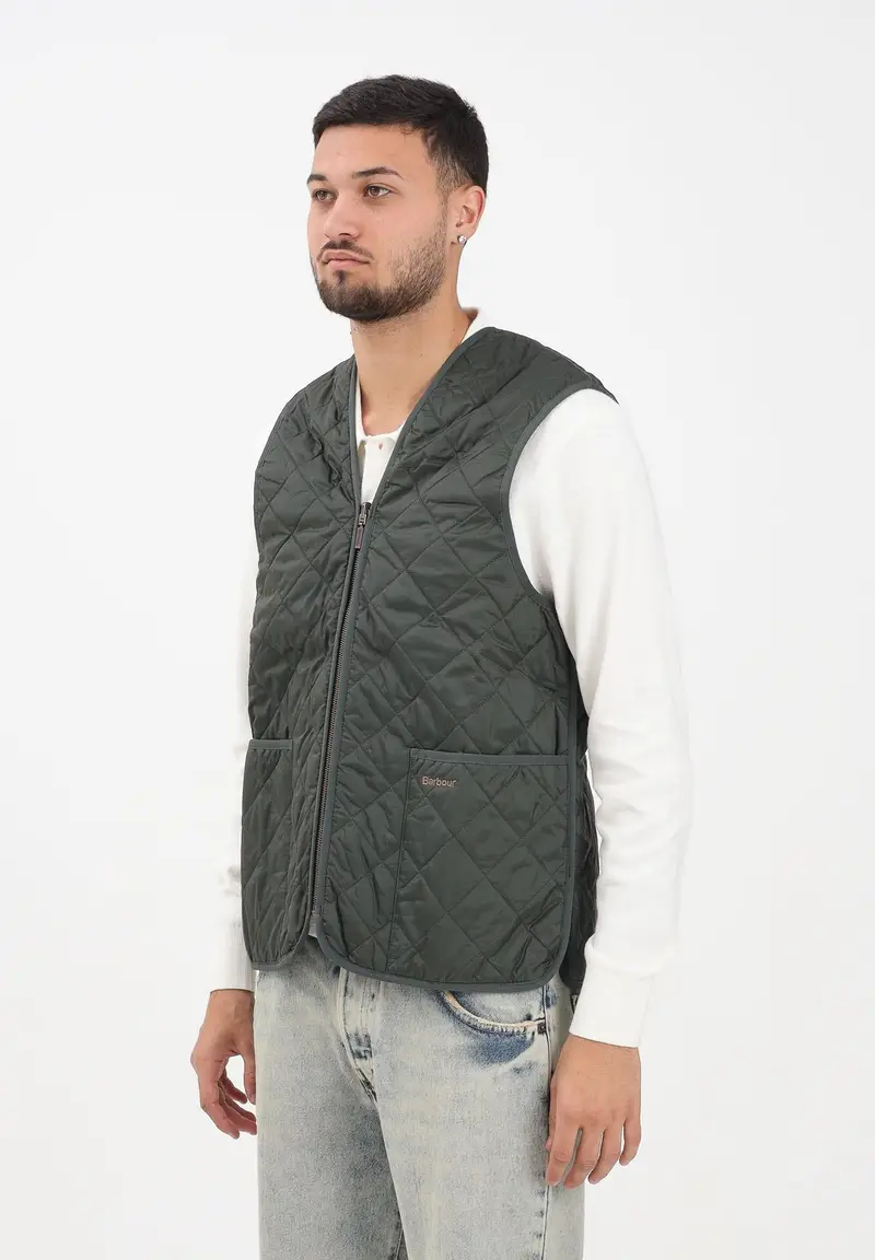 Smanicato verde da uomo compatibile come interno per il giubbotto Bedale