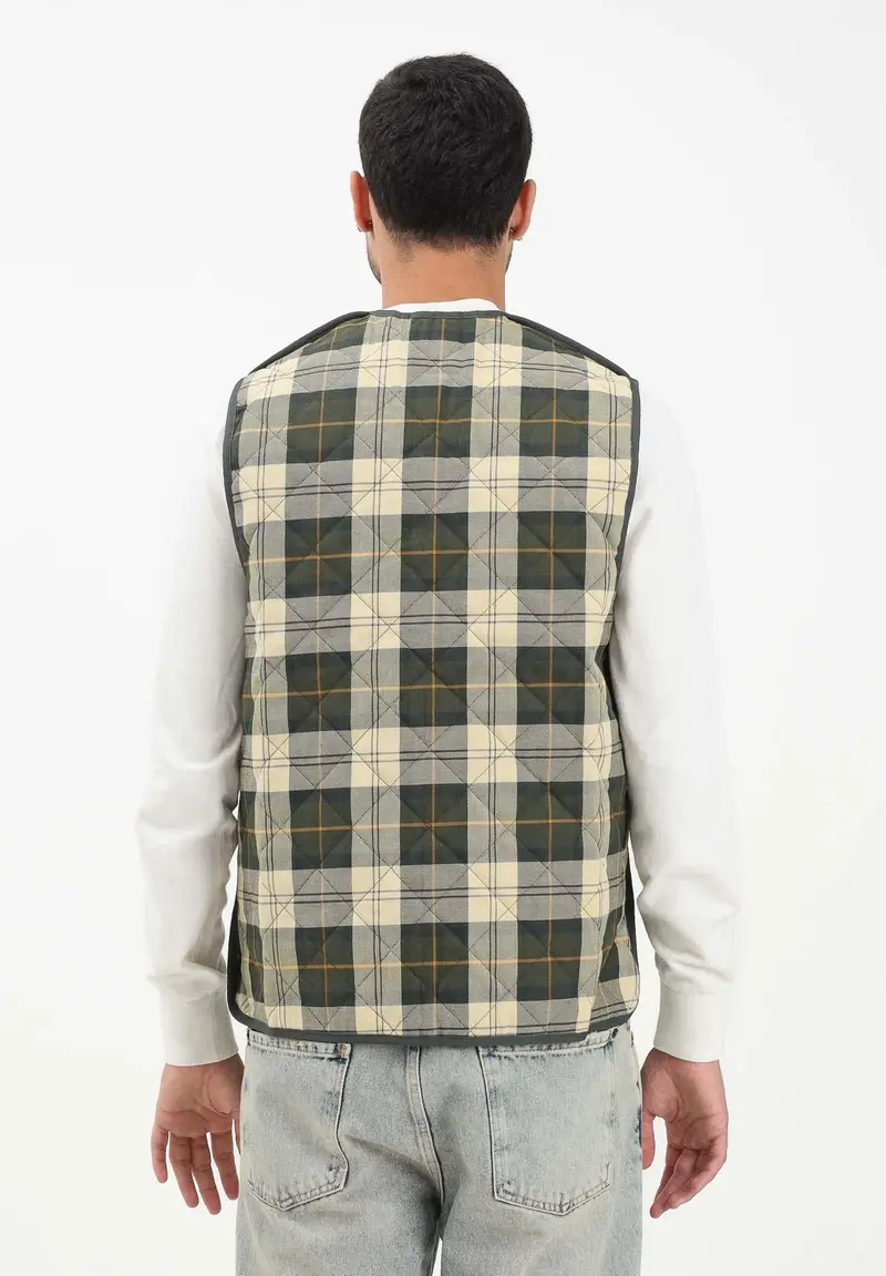 Smanicato verde da uomo compatibile come interno per il giubbotto Bedale miniatura 3