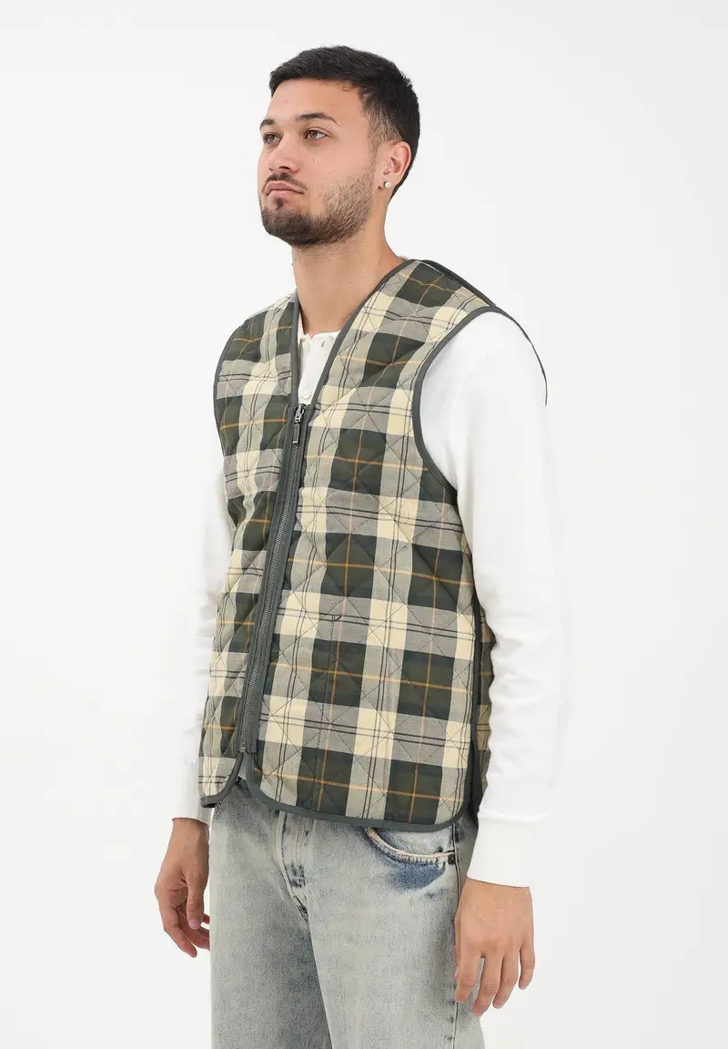 Smanicato verde da uomo compatibile come interno per il giubbotto Bedale