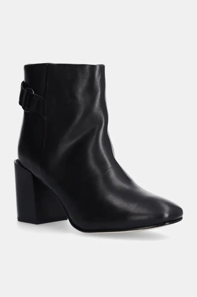 stivaletti alla caviglia in pelle Piper donna colore nero LFO0733BK31