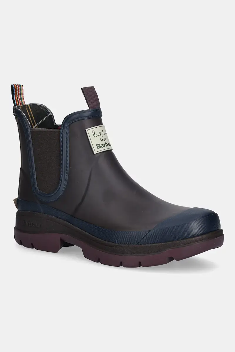stivali di gomma x Paul Smith Chelsea Welly uomo colore marrone MRF0048RU71