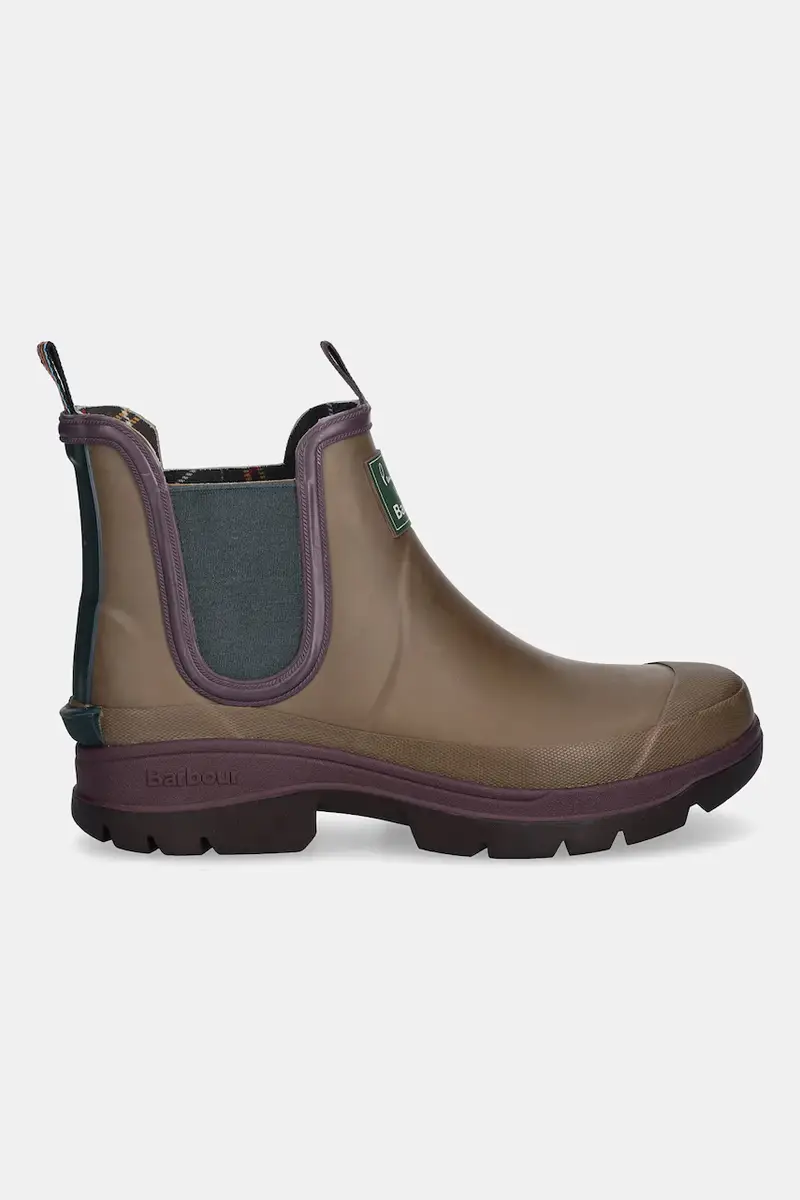 stivali di gomma x Paul Smith Chelsea Welly uomo colore marrone MRF0048TA51 miniatura 2
