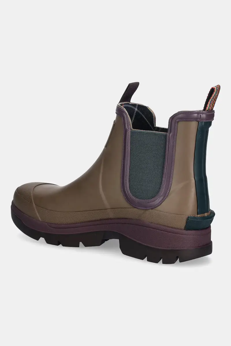 stivali di gomma x Paul Smith Chelsea Welly uomo colore marrone MRF0048TA51 miniatura 3