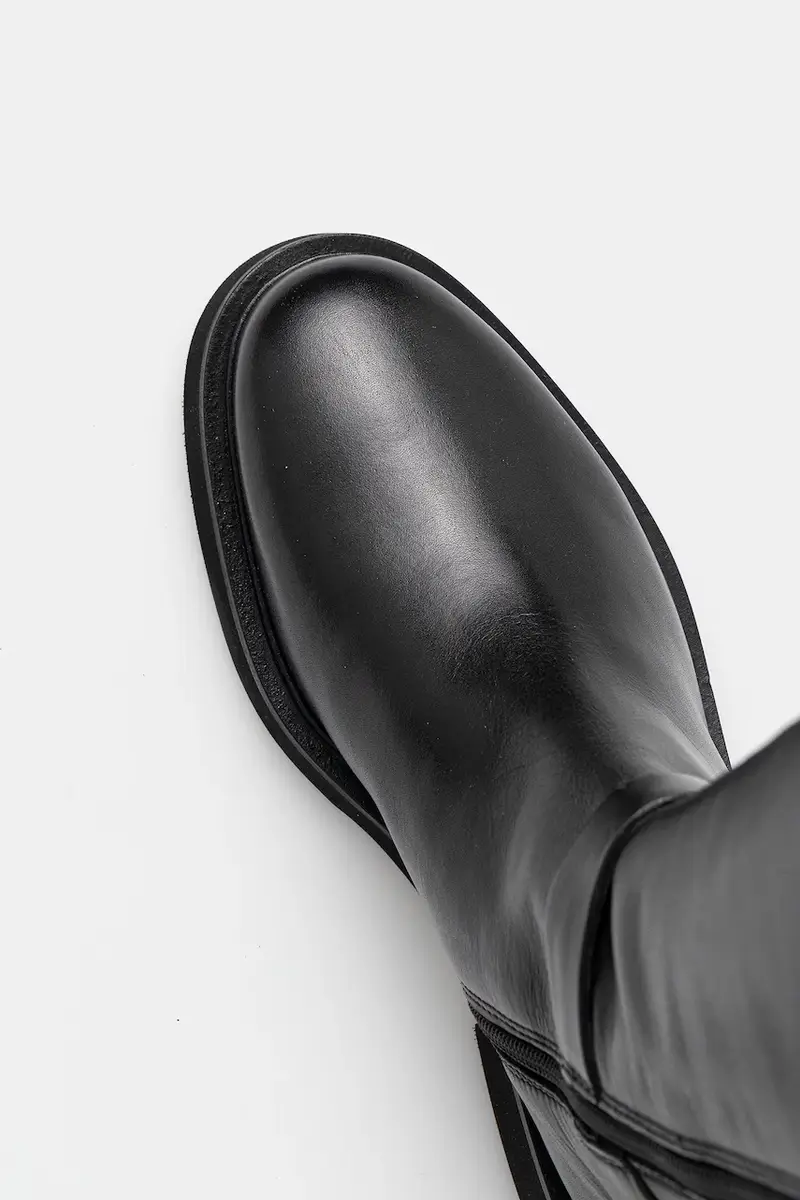 Barbour Stivali in pelle nero miniatura 5