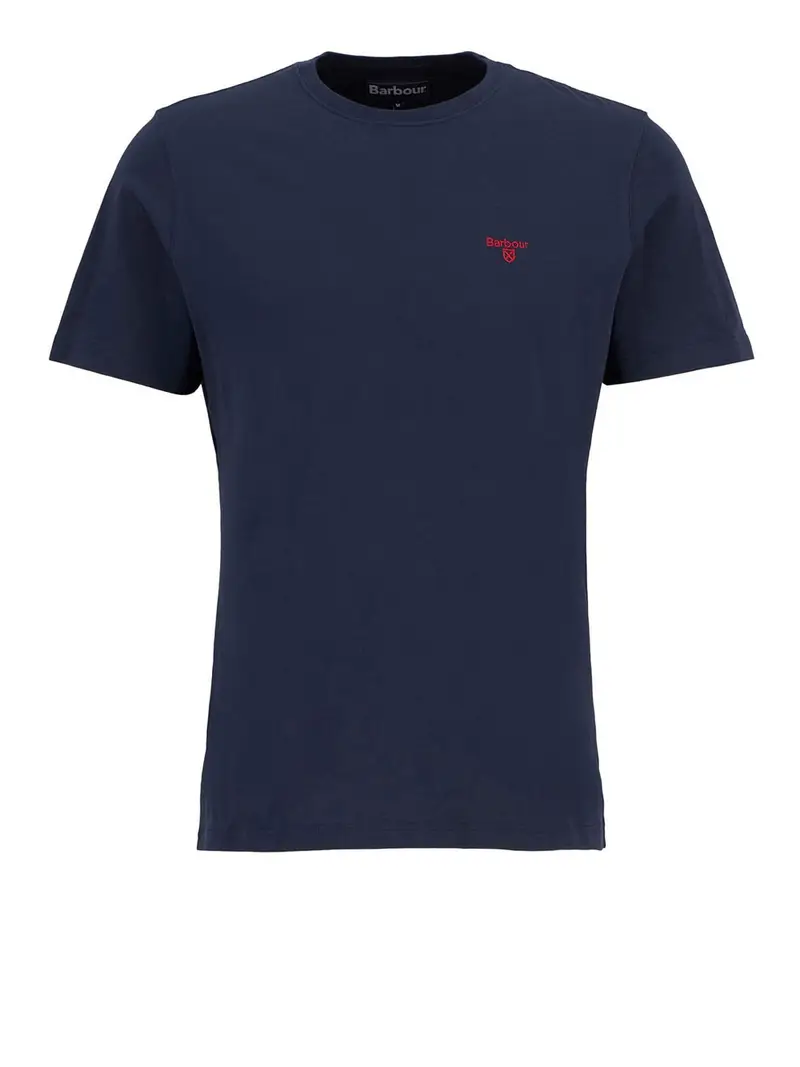 t-shirt barbour essential sports da uomo - blu