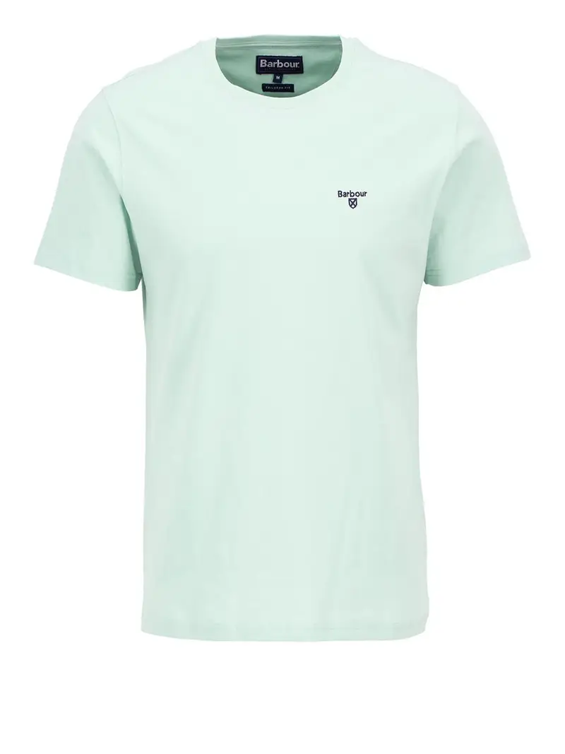 t-shirt barbour essential sports da uomo - verde