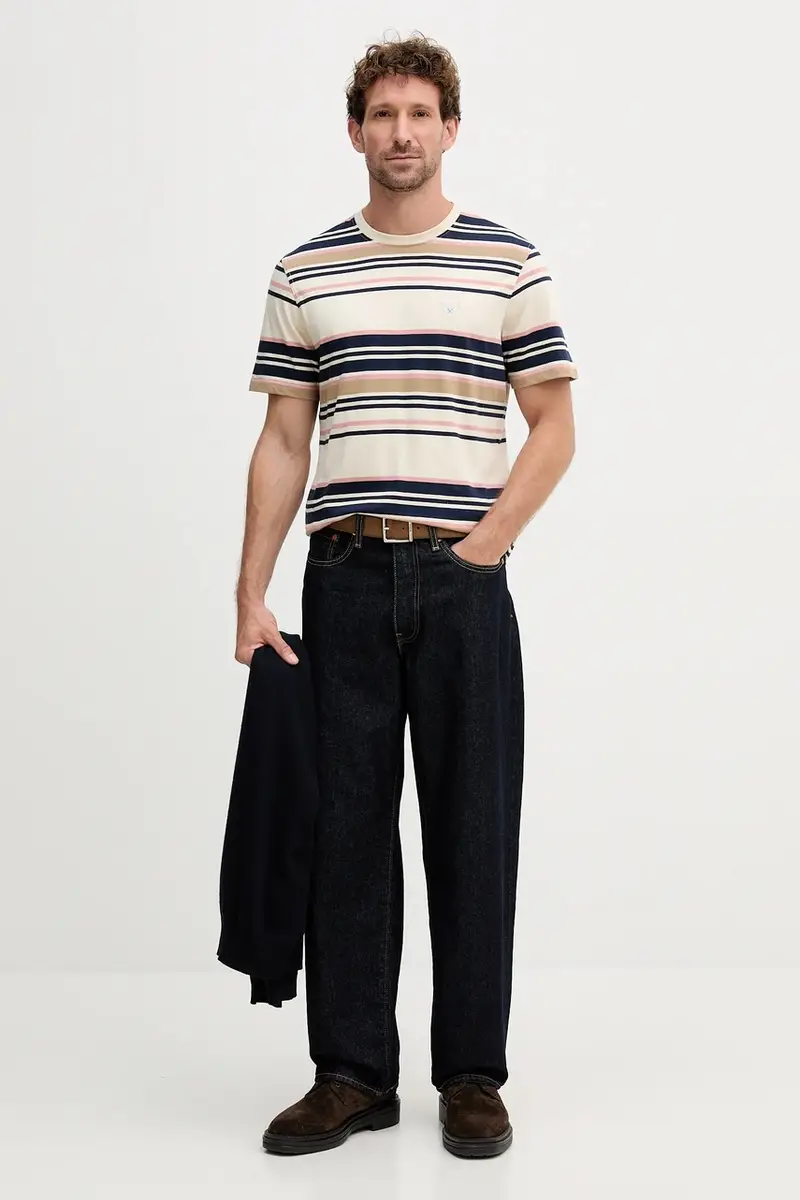 Barbour T-shirt Uomo Beige 3573271 miniatura 2