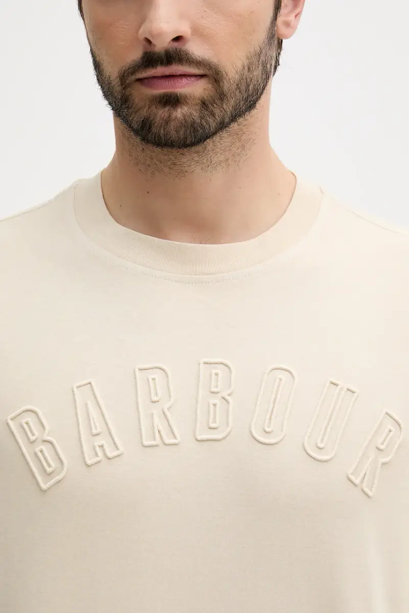 Barbour T-shirt Uomo Beige 3570423 miniatura 5