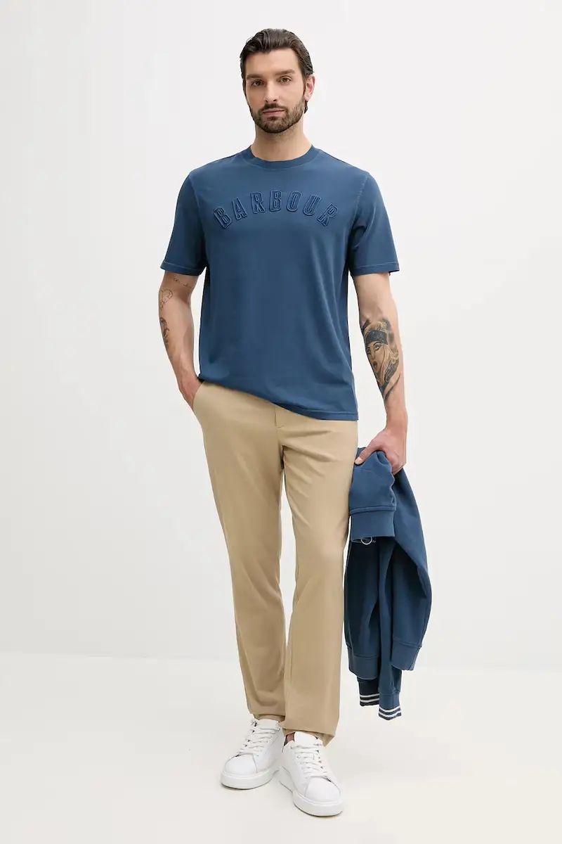 Barbour T-shirt Uomo Blu 3592309 miniatura 2