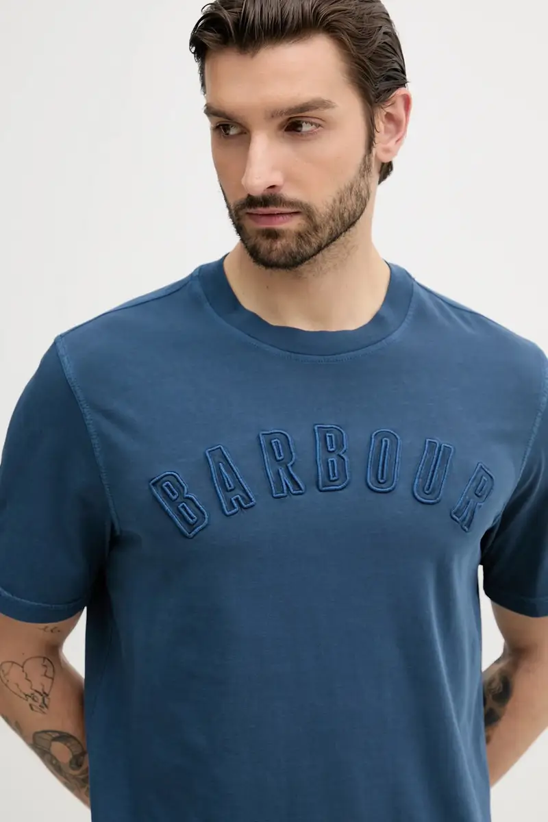 Barbour T-shirt Uomo Blu 3592309 miniatura 4