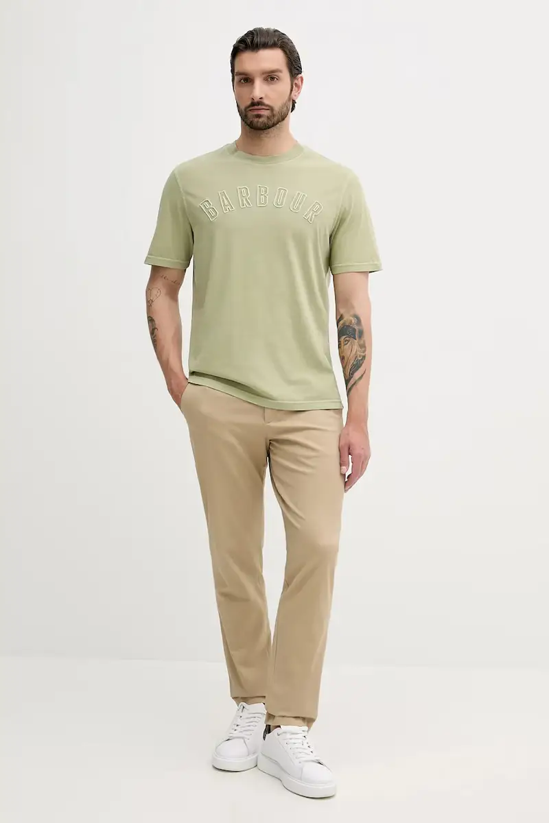 Barbour T-shirt Uomo Verde 3669025 miniatura 2