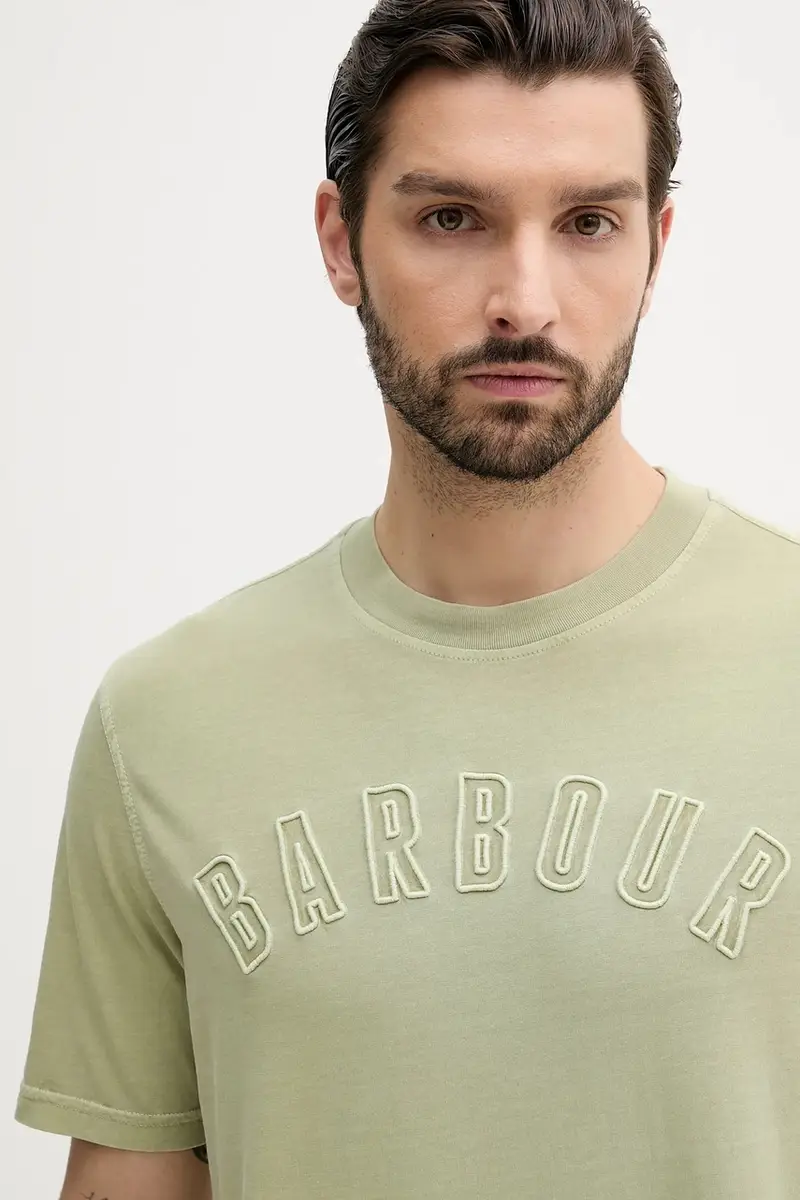 Barbour T-shirt Uomo Verde 3669025 miniatura 4
