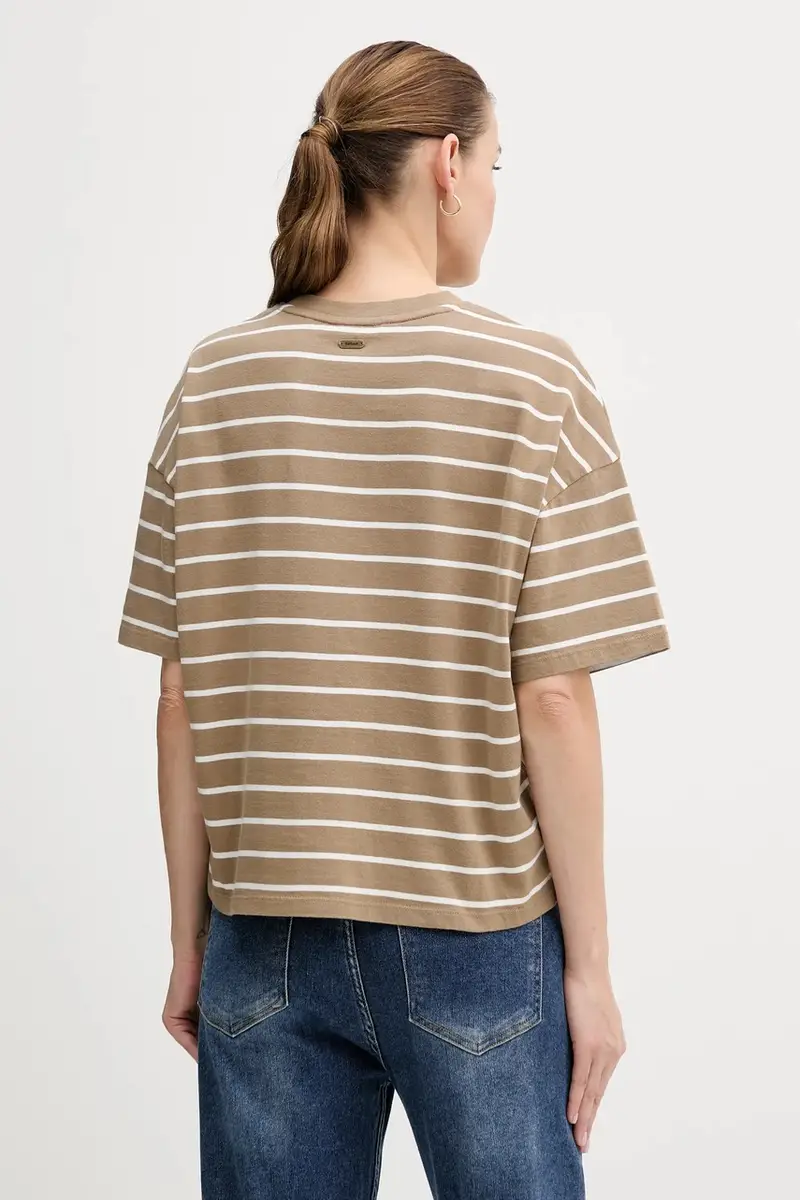 Barbour T-shirt Donna Beige 3840443 miniatura 3