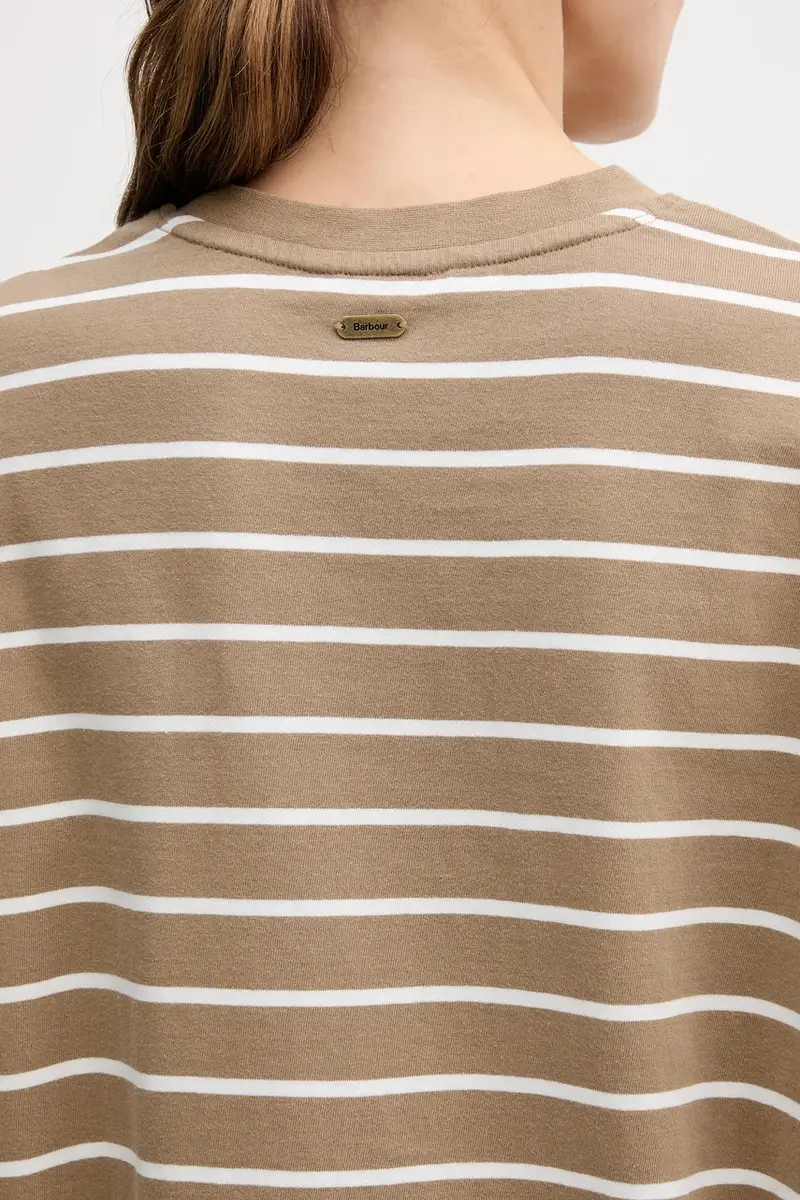 Barbour T-shirt Donna Beige 3840443 miniatura 5