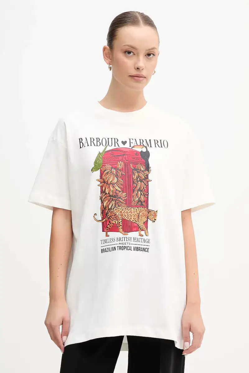 Barbour T-shirt Donna Bianco 3578404