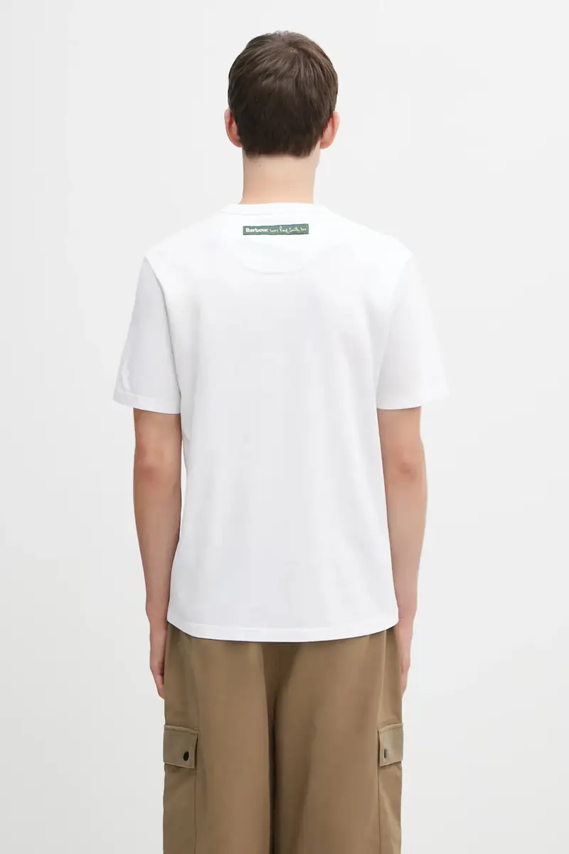 Barbour T-shirt Uomo Bianco 3171161 miniatura 3