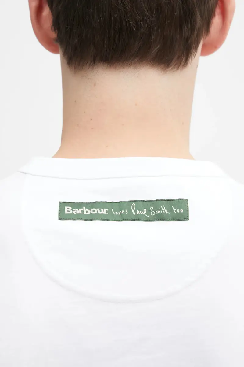 Barbour T-shirt Uomo Bianco 3171161 miniatura 5