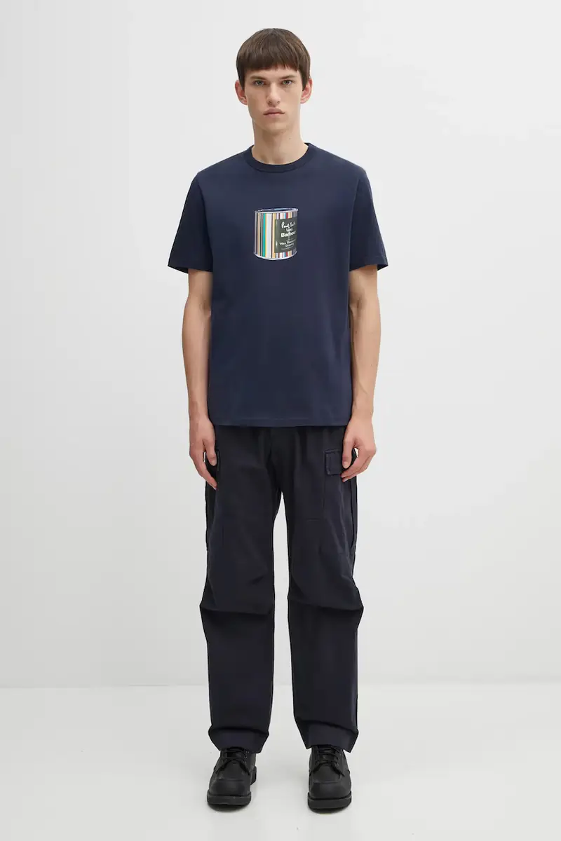 Barbour T-shirt Uomo Blu 3171490 miniatura 5