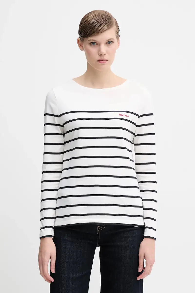 top a maniche lunghe in cotone BRADLEY colore beige LML0892