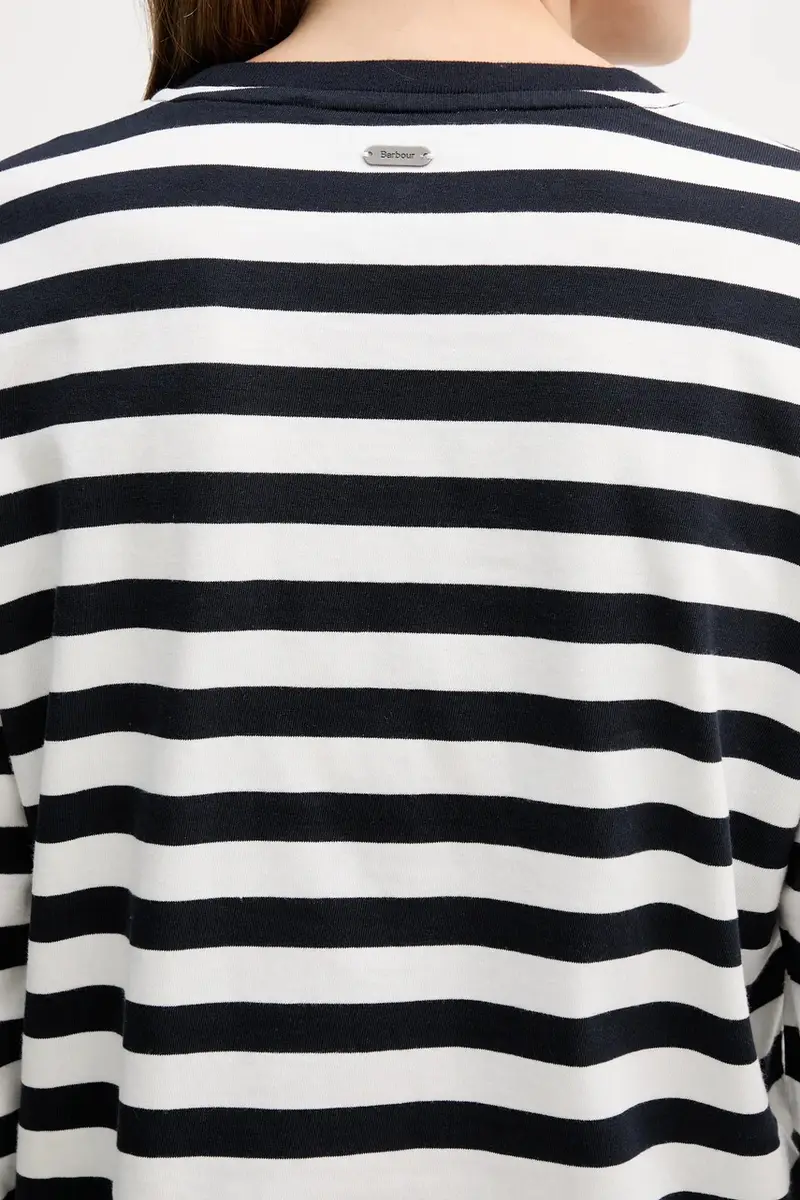 top a maniche lunghe in cotone colore blu navy LML0872 miniatura 5