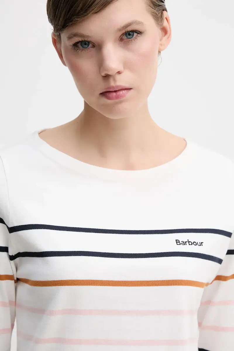 top a maniche lunghe in cotone HAWKINS colore beige LML0894 miniatura 4